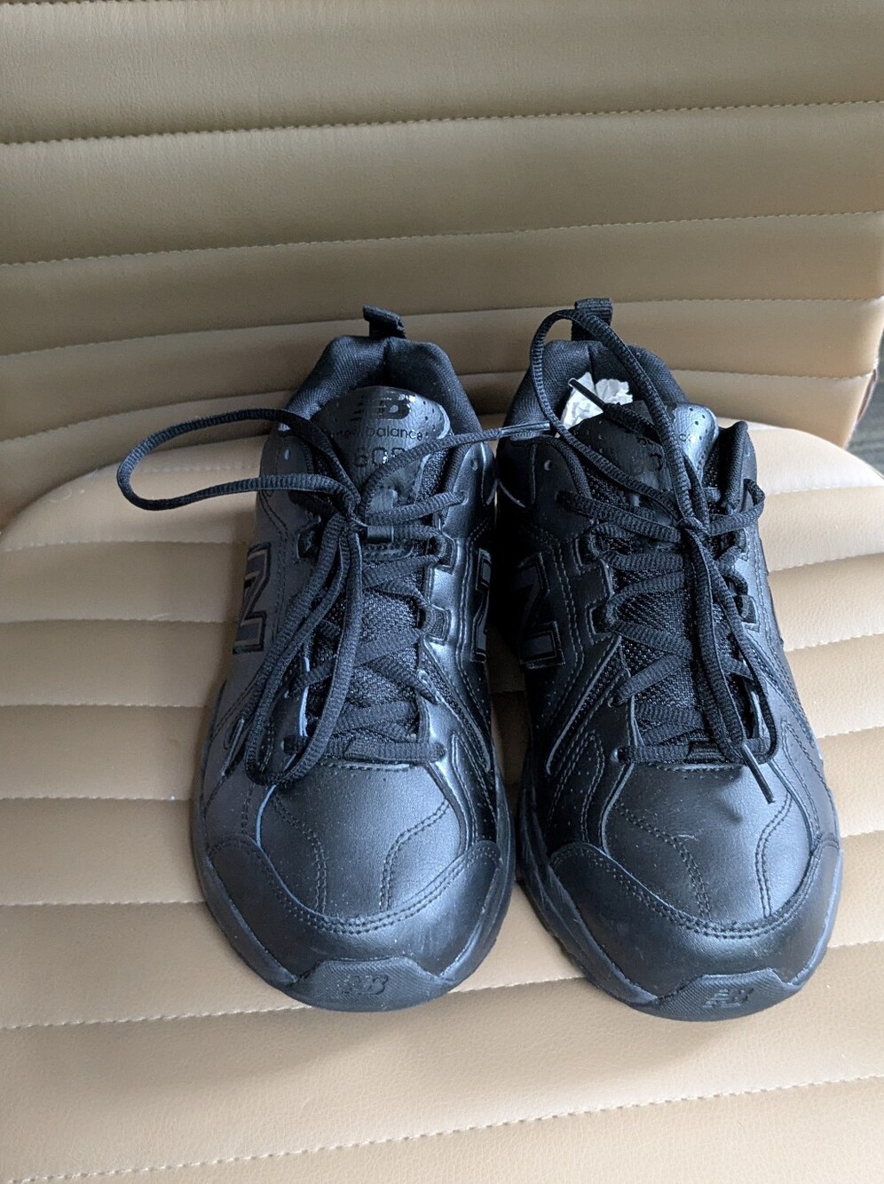 New Balance 608 Unisex Black Leather Slip Resistant